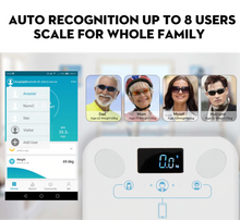 Load image into Gallery viewer, Bluetooth Body Fat Scale Smart BMI Scale Digital Bathroom Wireless Weight Scale
