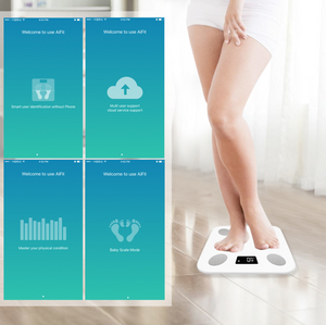 Bluetooth Body Fat Scale Smart BMI Scale Digital Bathroom Wireless Weight Scale