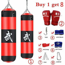 Load image into Gallery viewer, Boxing Punching Bag Sport Kick Hanging Sandbag Set
