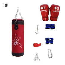 Load image into Gallery viewer, Boxing Punching Bag Sport Kick Hanging Sandbag Set
