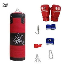 Load image into Gallery viewer, Boxing Punching Bag Sport Kick Hanging Sandbag Set
