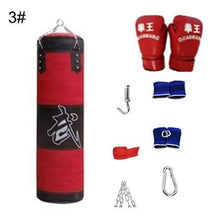 Load image into Gallery viewer, Boxing Punching Bag Sport Kick Hanging Sandbag Set
